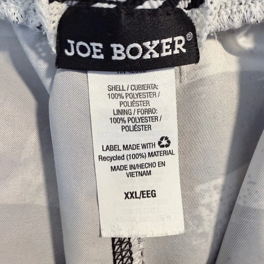 Joe Boxer XXL Skull Board Shorts Y2K Goth Punk Grunge Swim Trunks Black White